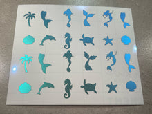 Load image into Gallery viewer, Mermaid (Under the Sea) Nail Stickers
