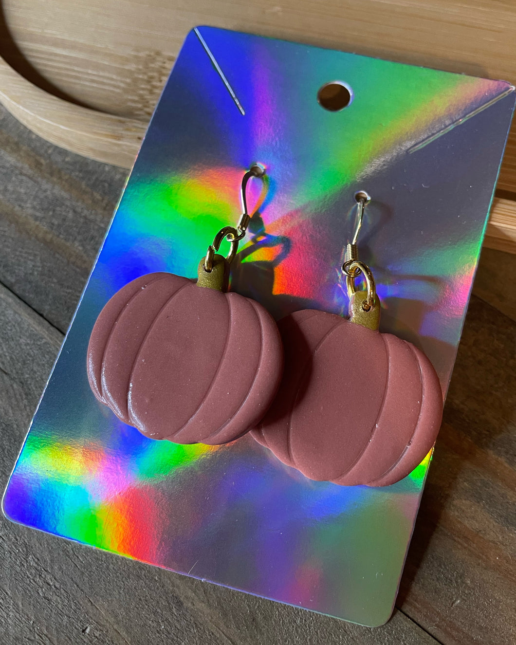 Large Pumpkin Earrings