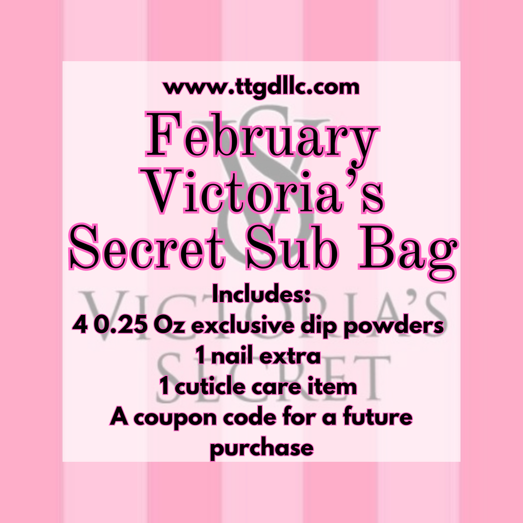 Nonrecurring February Victoria’s Secret Sub Bag- preorder