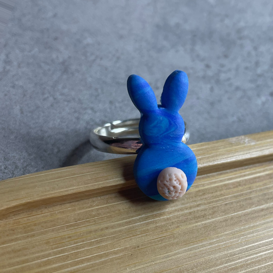 Bunny Tail Nailfie Ring