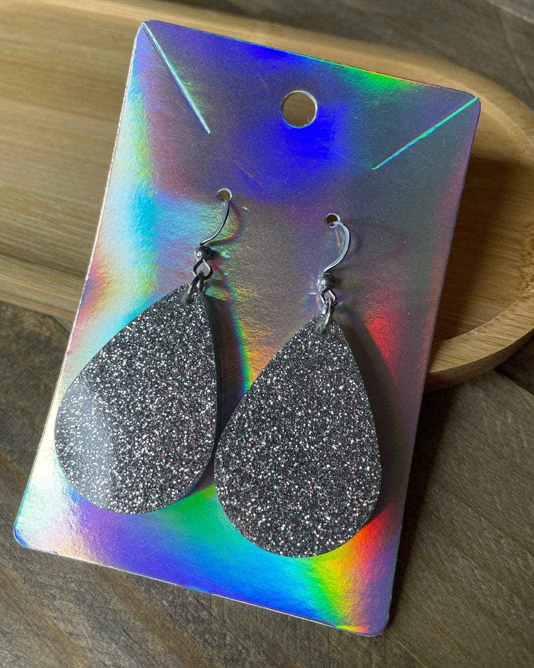 Silver Resin Earrings